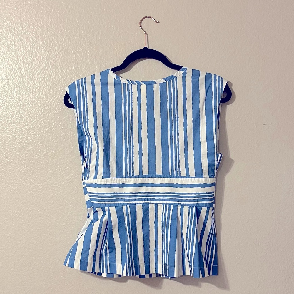 Tracy Reese X Anthropologie Catamaran Striped Top View 4